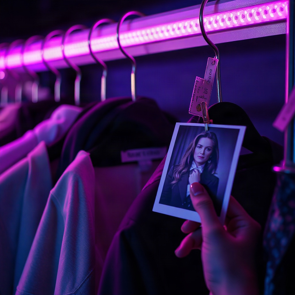 Wardrobe tags and reference photos
